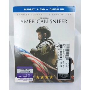 American Sniper Blu ray DVD 2014 2-Disc Set With‎ Slipcover
